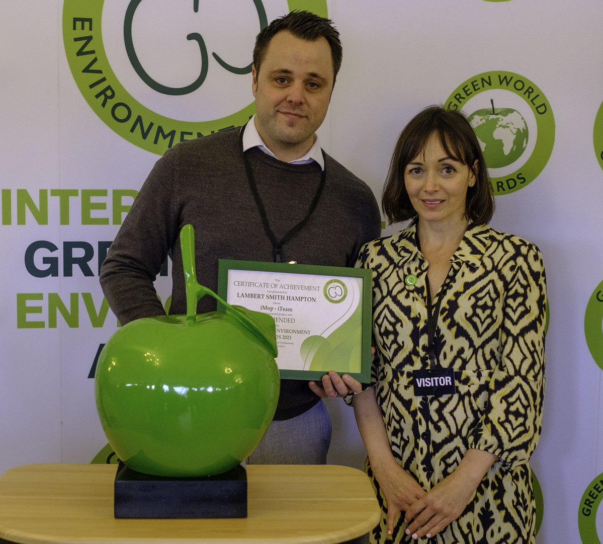 Tom Bowgett and Green Apple Award