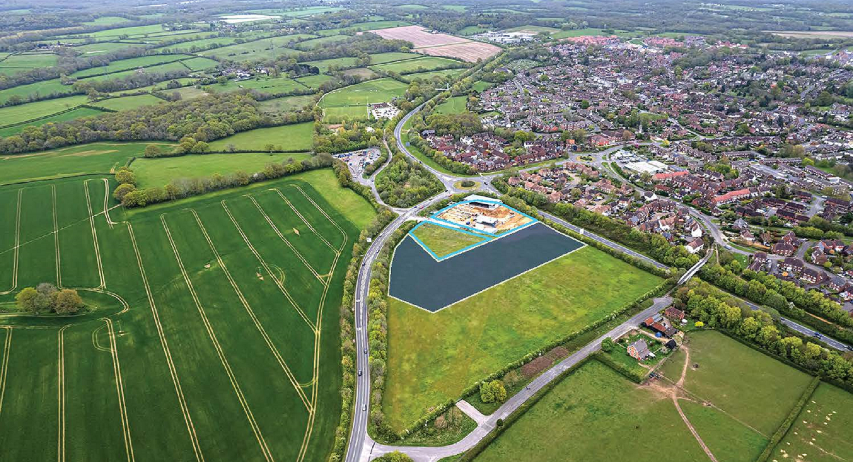 Plot of land highlighted