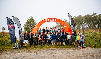 The property management team at the start line of their challenge