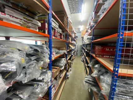 £400,000 (cost) of Motor Spares and Associated Stock, Racking, etc (subject to availability)