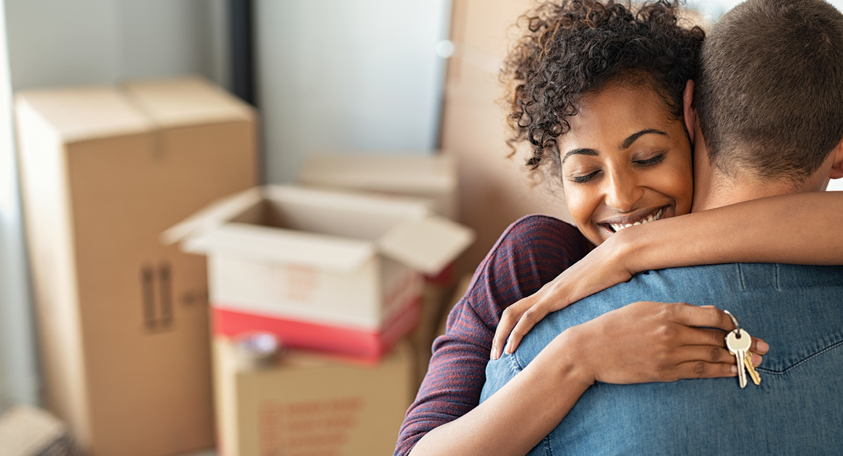 people celebrating moving into a new house