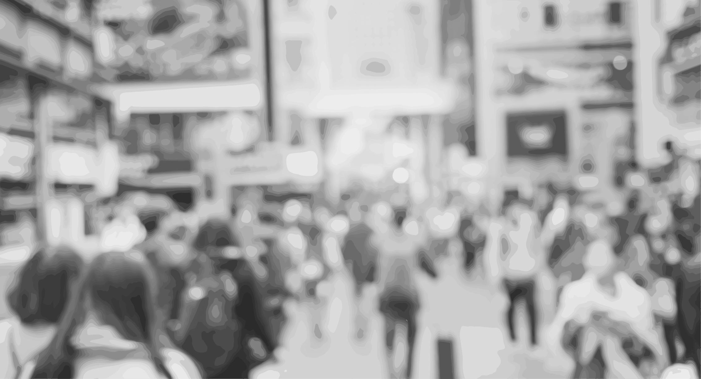 High footfall busy street